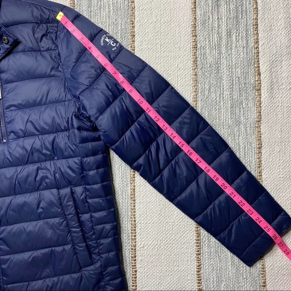 Kenneth Cole New York Navy Blue Zip Up Down Jacket Men’s Medium - Picture 4 of 8